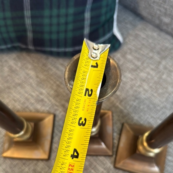 Rustic Brown and Gold Candle Accents solid brass - Picture 11 of 11